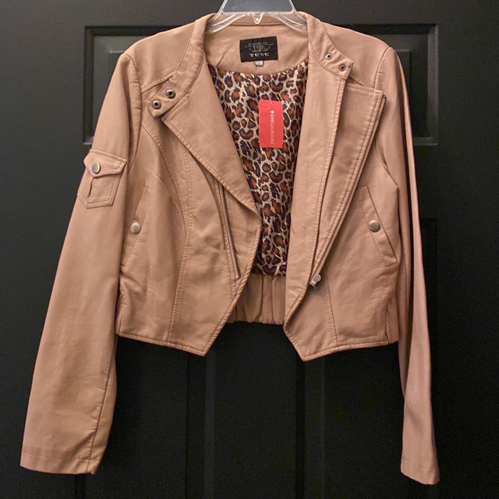 Faux rose color jacket